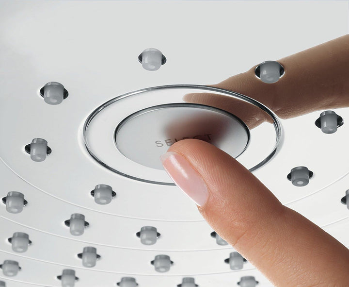 hansgrohe Raindance Select E 300 Duschkopf, Kopfbrause für Deckenmontage, 2 Strahlarten, Chrom, Chro