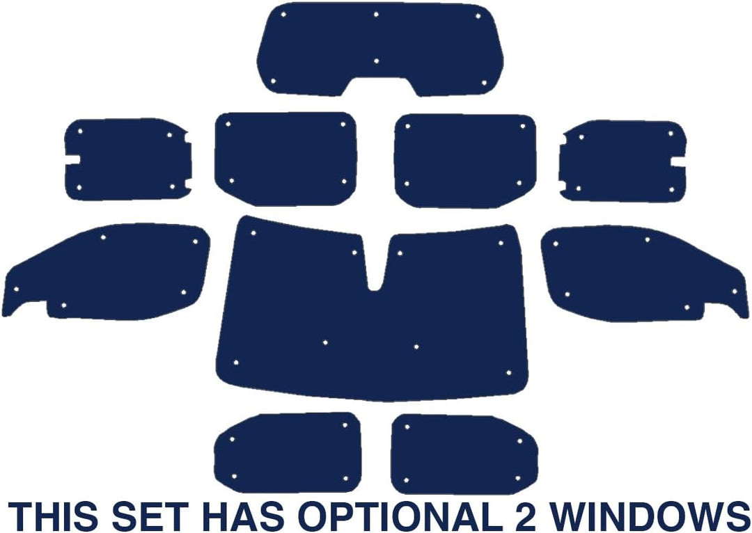 Fensterrollo-Set für Citroen Berlingo XL (ab 2018), vollständiges Set, wendbar, Thermisch XL Full Se