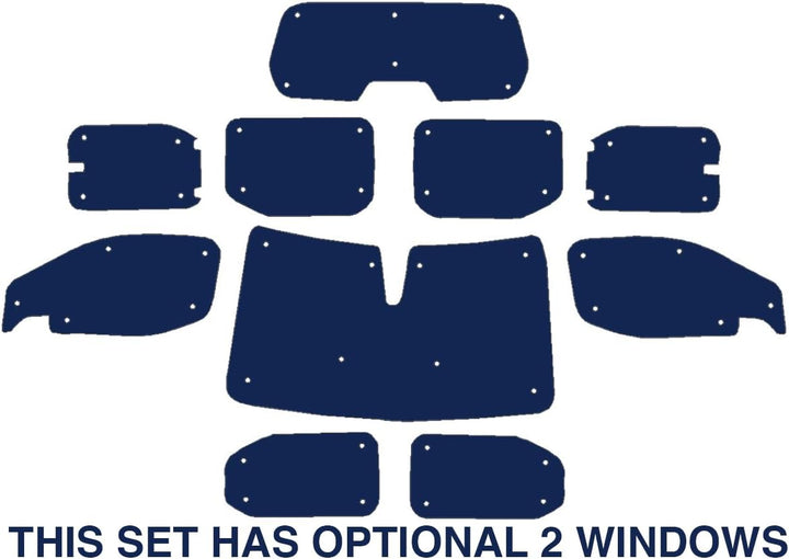 Fensterrollo-Set für Citroen Berlingo XL (ab 2018), vollständiges Set, wendbar, Thermisch XL Full Se
