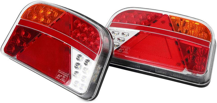 DARKGUARD Rückleuchten Satz für Anhänger Led 12/24V,7Funktion 2pcs Rücklicht Anhänger Set,mit E Prüf