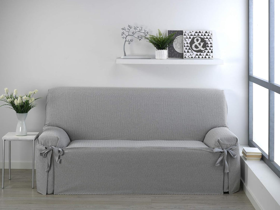 Martina Home Capri Sofabezug, Laken, 3-lagig 3 Plätze Leinfarben, 3 Plätze Leinfarben