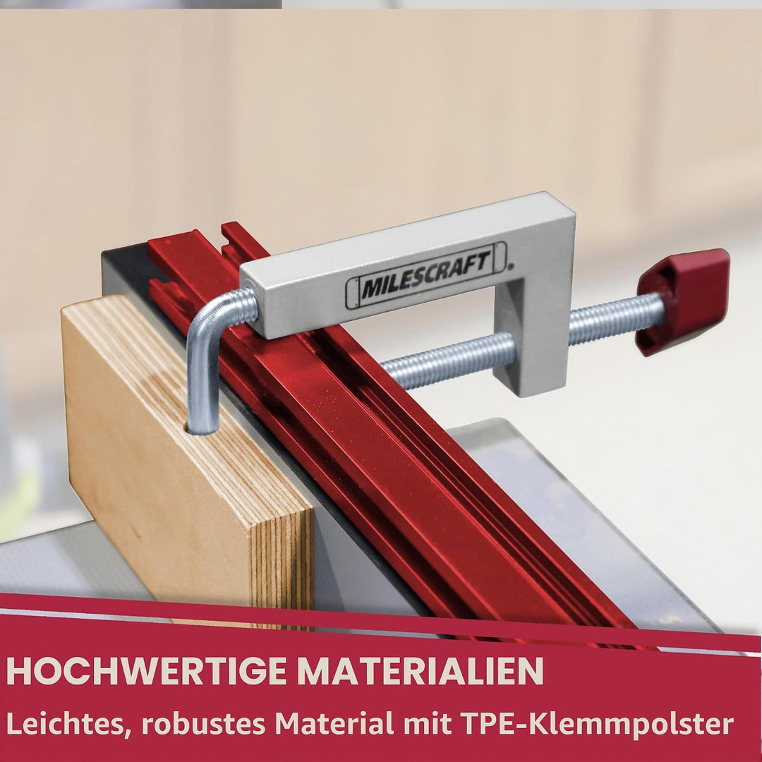 Milescraft 4009 hochweritge und robuste Universal-Anschlagklemmen. Einstellbar und multifunktional f