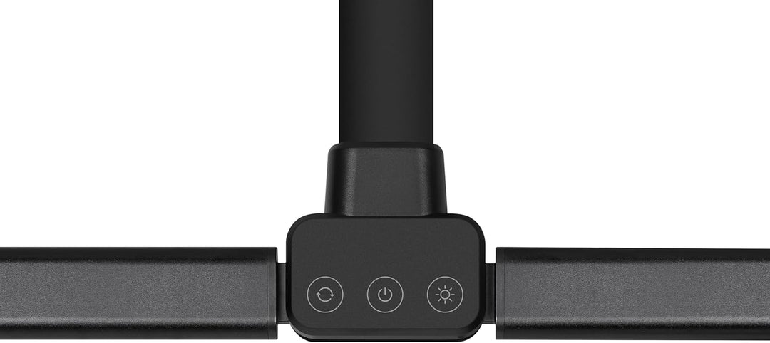 Hansa LED Klemmleuchte Nova schwarz, Doppelkopfleuchte, dimmbar, Memory-Funktion, 3000-6500 Kelvin