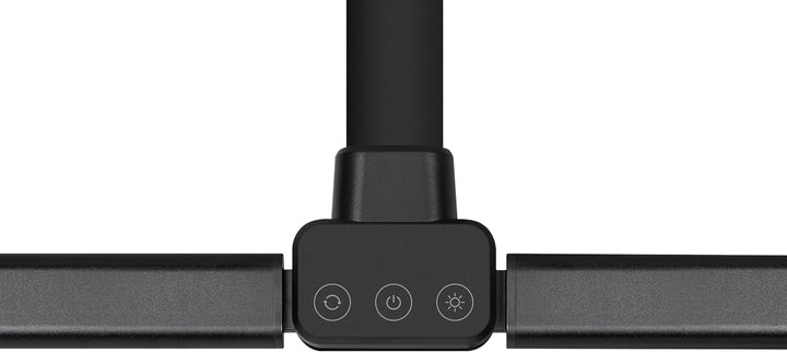 Hansa LED Klemmleuchte Nova schwarz, Doppelkopfleuchte, dimmbar, Memory-Funktion, 3000-6500 Kelvin