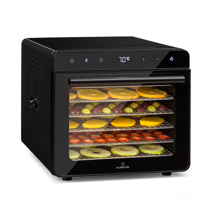 Klarstein Dörrautomat, Dörrgerät für Gemüse, Obst, Nüsse und Fleisch Trocknen, Food Dehydrator mit 6