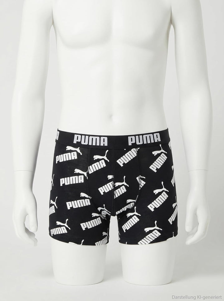 Puma Children Unisex Boxer Unterwäsche (5er Pack) 122-128 Schwarz, 122-128 Schwarz