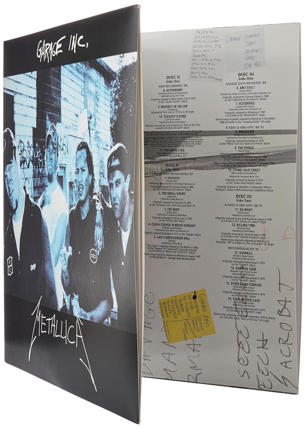 Garage Inc, Vinyl