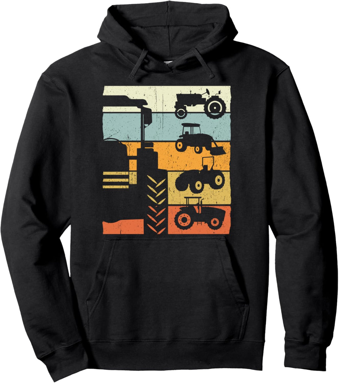 Vintage Traktor Pullover Hoodie