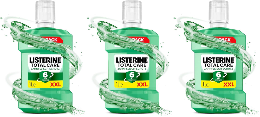 LISTERINE Total Care Zahnfleisch-Schutz (1000 ml), schützende Mundspülung gegen Zahnfleischprobleme