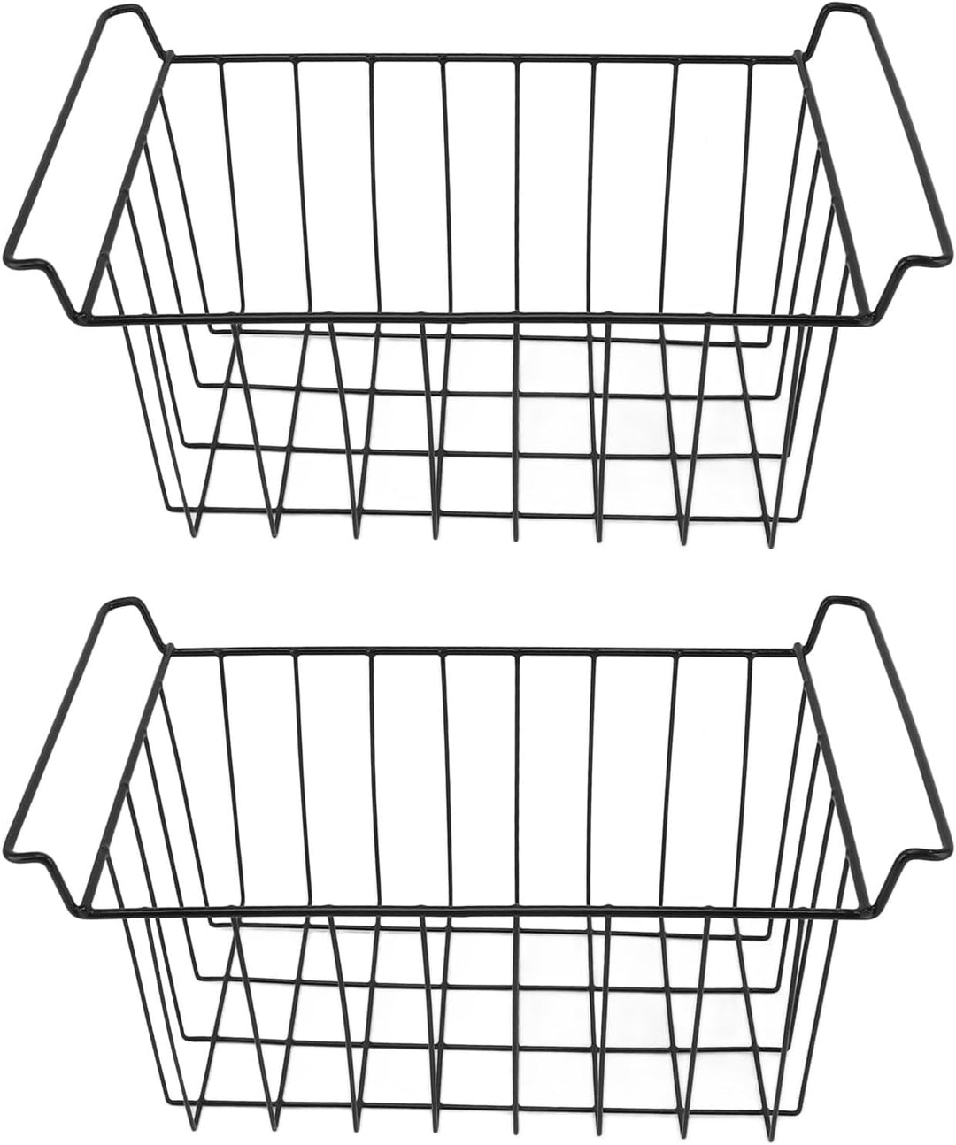 2 Stück Gefrierschrank-Aufbewahrungsdrahtregal, Gefrierschrank-Hängekorb, Gefrierschrank-Draht-Aufbe