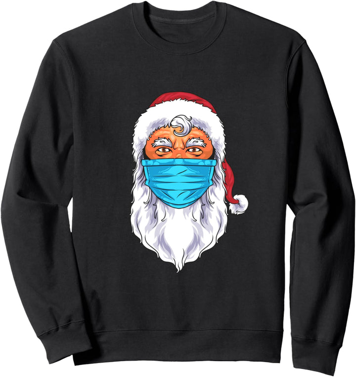Weihnachtsmann Weihnachtsmann 2022 Gesichtsmaske Herren Damen Sweatshirt