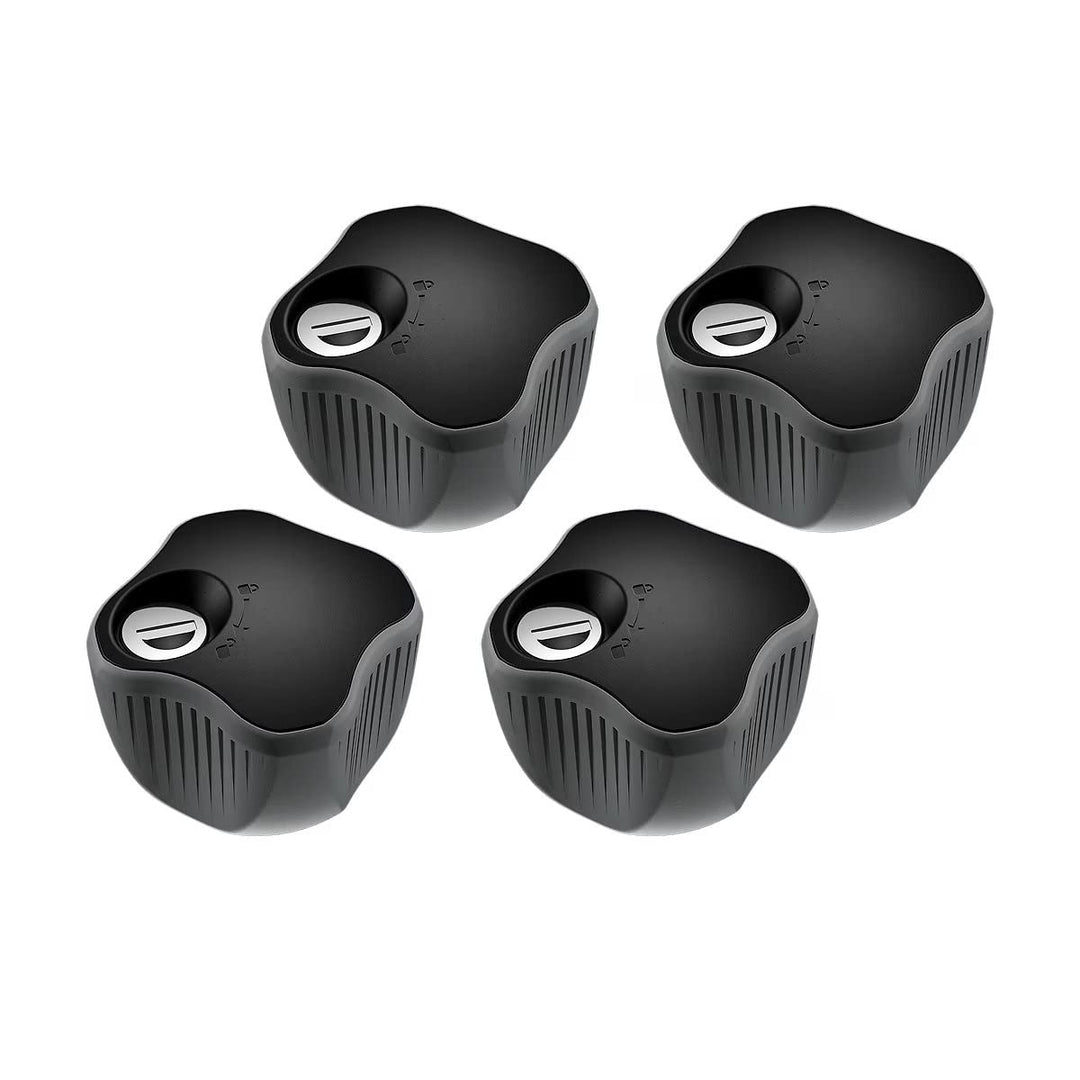 Thule 527010 Abschliessbare Kippmutter, 4 Stück, Schwarz Einheitsgrösse Black, Einheitsgrösse Black