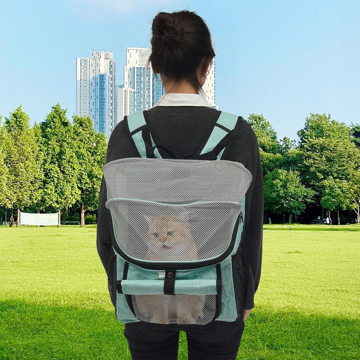 Faltbar Fahrradtasche für Haustiere, Fahrradkorb für Hunde und Katzen vorne oder hinten, Hunderucksa