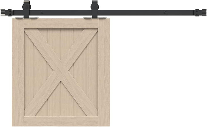 vidaXL Schiebetürbeschlag Set für Schranktüren 91 cm Karbonstahl, Schiebetürbeschlag Schrank, Schieb