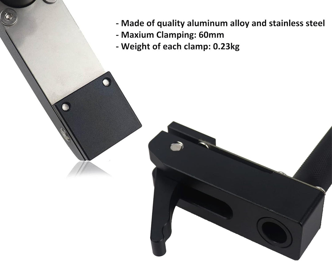 2er-Pack MFT-Halteklemmen, Desktop-Schnellhalteklemme, verstellbare, schnelle, feste Klemme, Tischpl