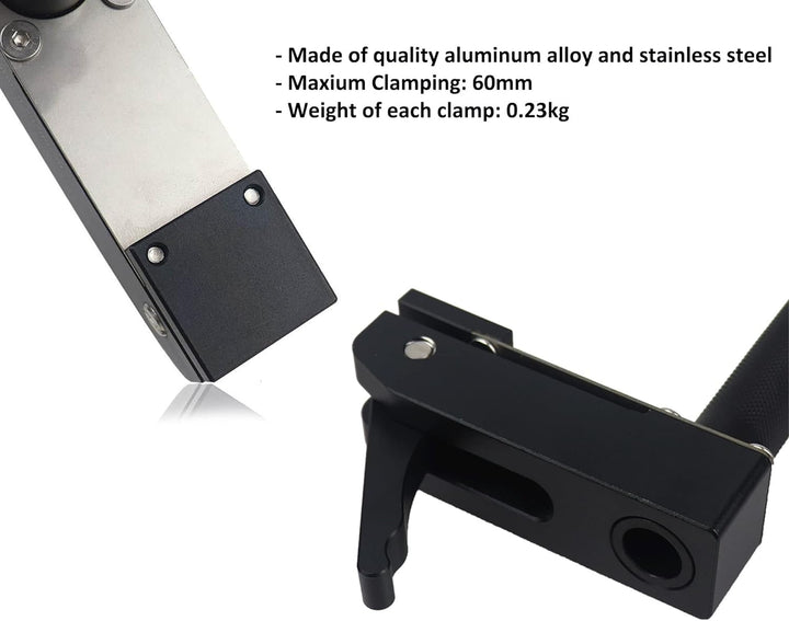 2er-Pack MFT-Halteklemmen, Desktop-Schnellhalteklemme, verstellbare, schnelle, feste Klemme, Tischpl