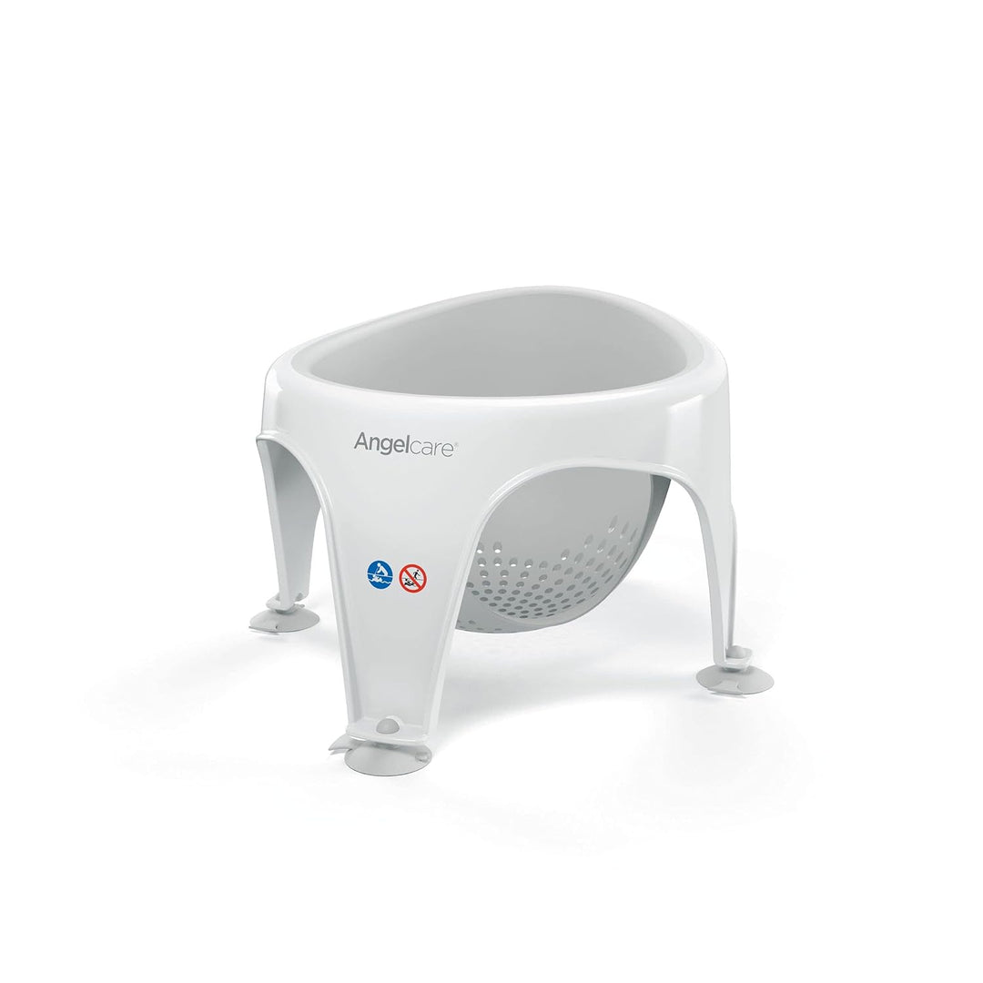 Angelcare ergonomischer Badering für die grosse Badewanne oder Dusche, Light Grey, angenehm weiche S
