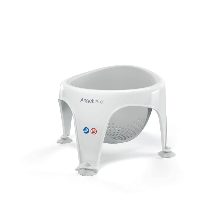 Angelcare ergonomischer Badering für die grosse Badewanne oder Dusche, Light Grey, angenehm weiche S