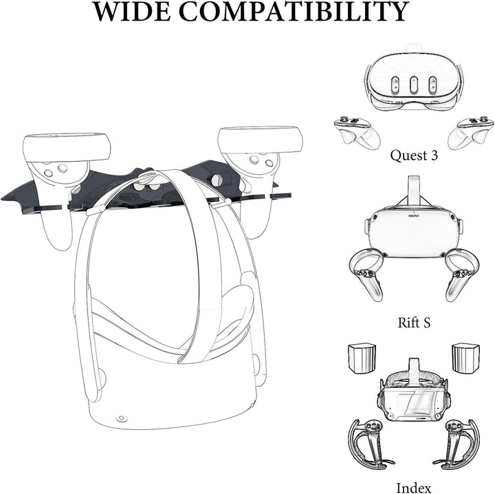 Geekria VR-Wandhalter kompatibel mit Meta Quest 3/3 Pro/2, Valve Index, HTC Vive, PlayStation VR – Z