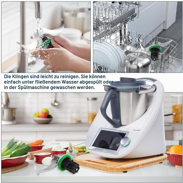 Teigmischmesser für Thermomix TM7 TM6 TM5 Teigknetmesser aus Edelstahl Thermomix Zubehör Schnelles M