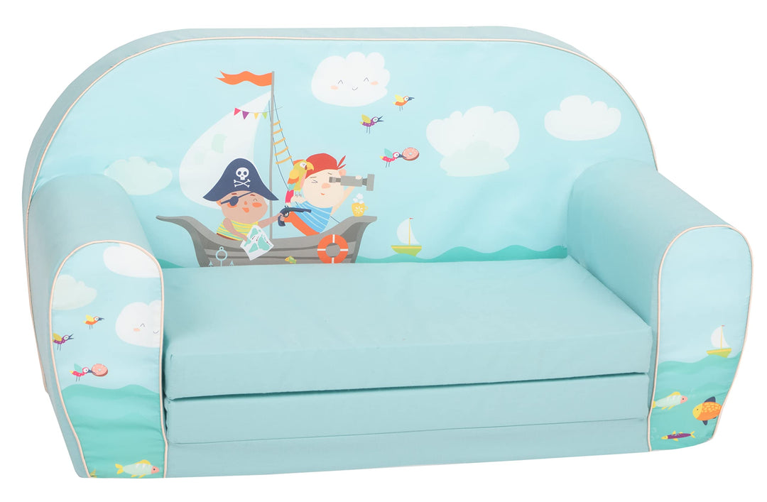 Delsit Kindersofa zum Ausklappen - Kinder Sofa mit Schaumstofffüllung - Sofa Kinder mit Abnehmbarem