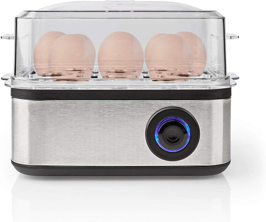Nedis - Eierkocher - 500 W - Kapazität für 8 Eier - Perfekt hart, Mittel oder weich gekocht - Eierko