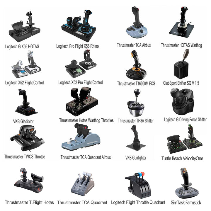 EG STARTS 2 Set Stuhlhalterungen Flight Sim Game Hotas Joystick Halterung für Logitech X52 X56 Rhino