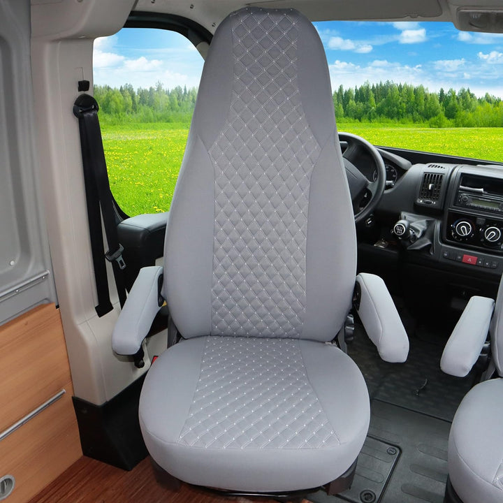 BREMER SITZBEZÜGE Mass Piloten Schonbezüge Sitzbezüge kompatibel mit Wohnmobil Camper Hymer Ducato W