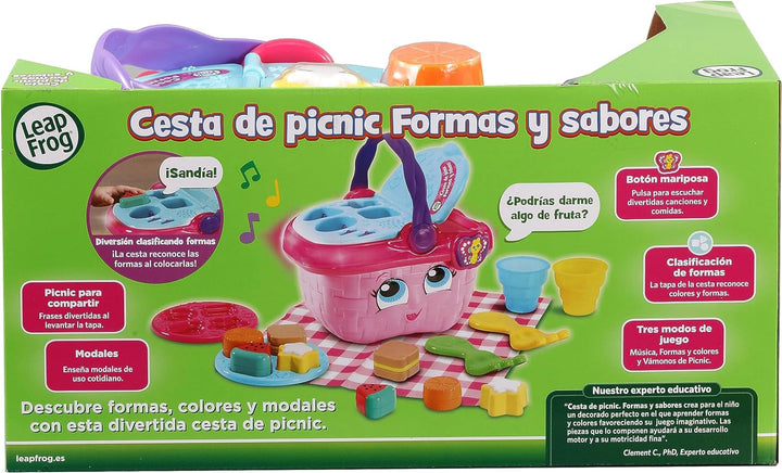 Leapfrog VTech Picknickkorb Formen und Geschmacksrichtungen, Nestbares Spielzeug für Kinder ab 1 Jah