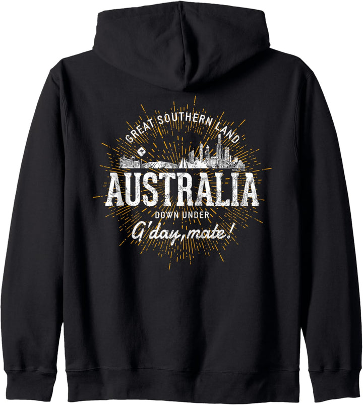 Australia Vintage Retro Australien Kapuzenjacke