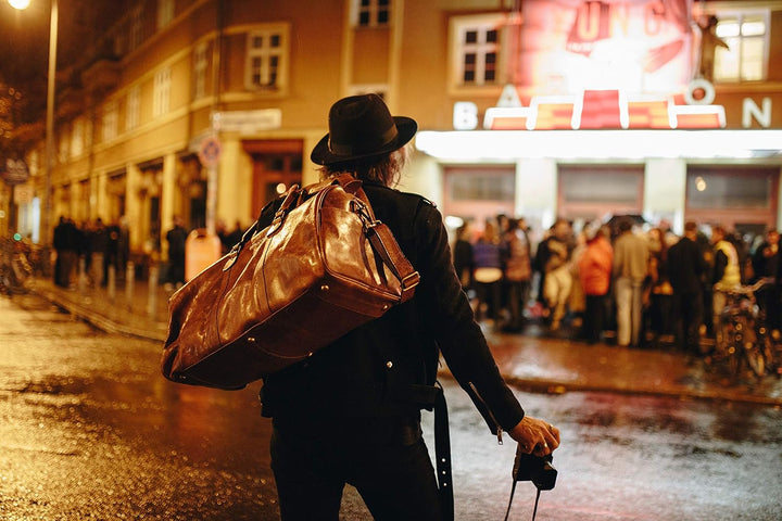HOLZRICHTER Berlin No 17-1 (XL) - Premium Vintage Weekender Reisetasche, Sporttasche & Handgepäck au