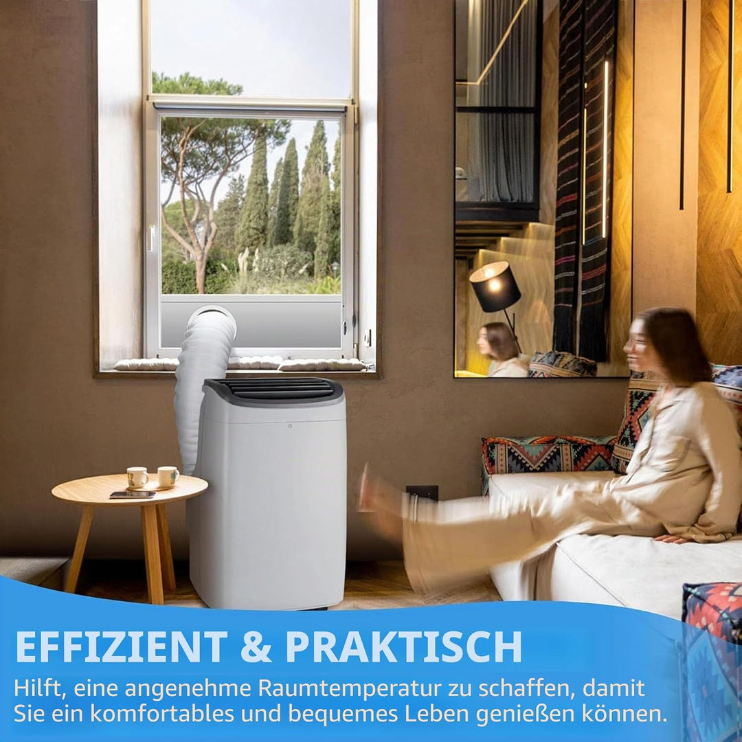 Schlauchabdeckung Tragbare Klimaanlage Gesteppte Klimaanlage-Schlauch-Isolierhülle 147x58 Cm 2 Verst