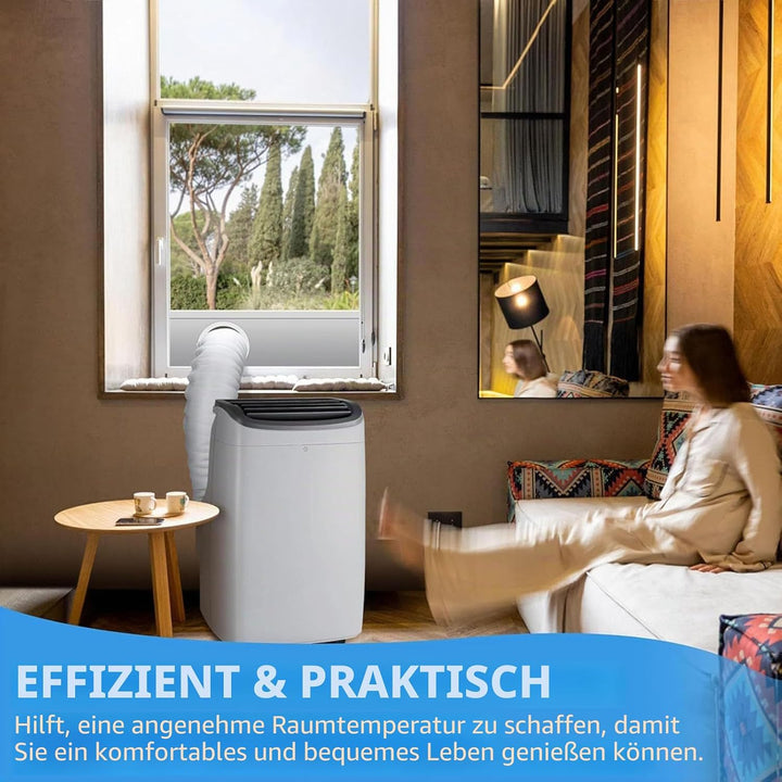 Schlauchabdeckung Tragbare Klimaanlage Gesteppte Klimaanlage-Schlauch-Isolierhülle 147x58 Cm 2 Verst