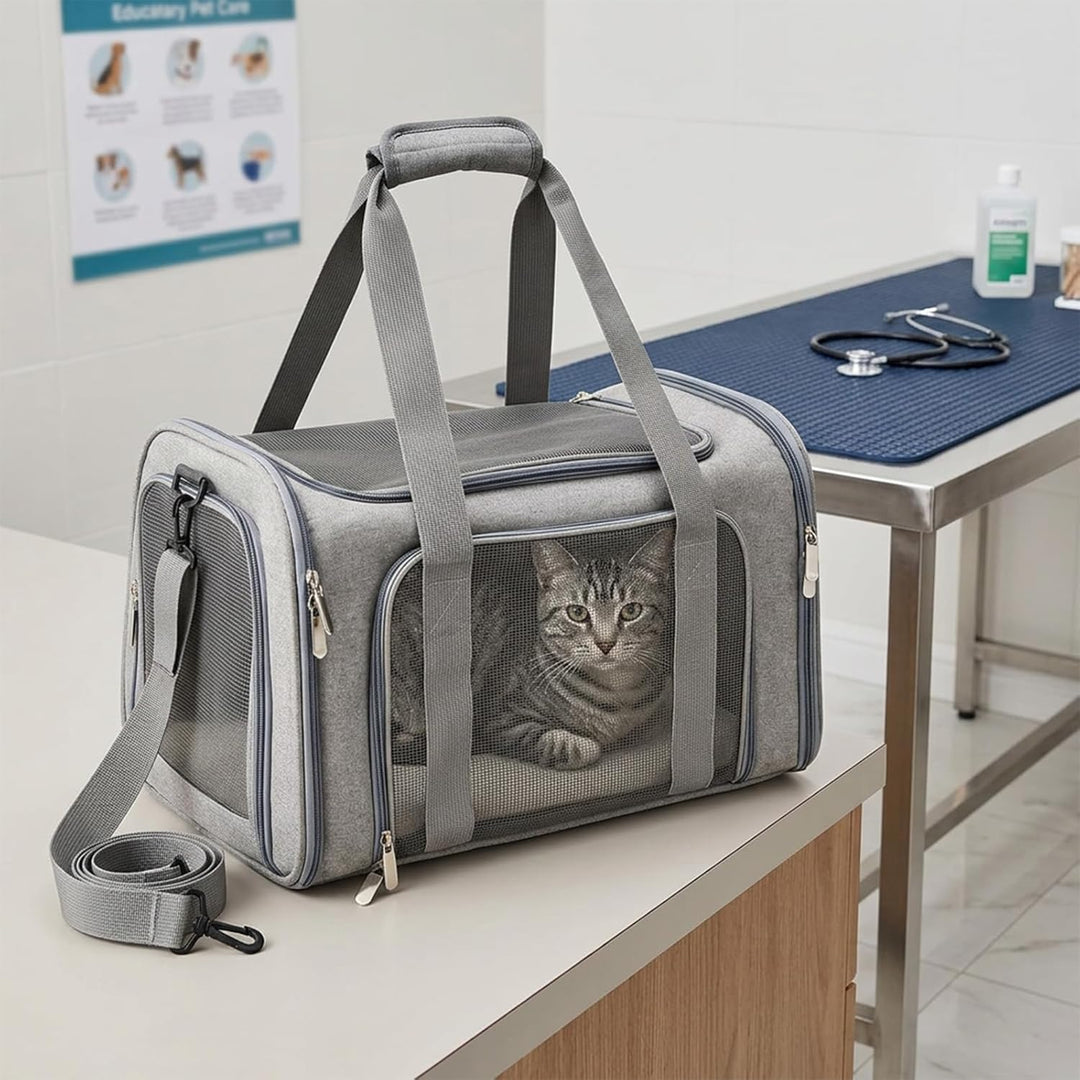 Katzenrucksack und Hunderucksack für Kleine Hunde bis 5kg Atmungsaktive Katzentransporttasche Faltba