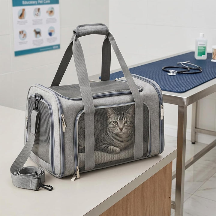 Katzenrucksack und Hunderucksack für Kleine Hunde bis 5kg Atmungsaktive Katzentransporttasche Faltba