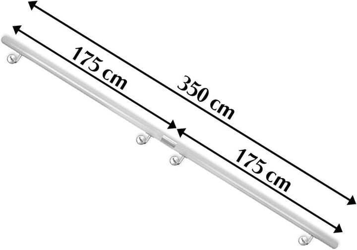 Buche Holz Handlauf Treppengeländer Geländer für Treppe Wandhandlauf V2Aox | 350 cm, Wand, seitliche