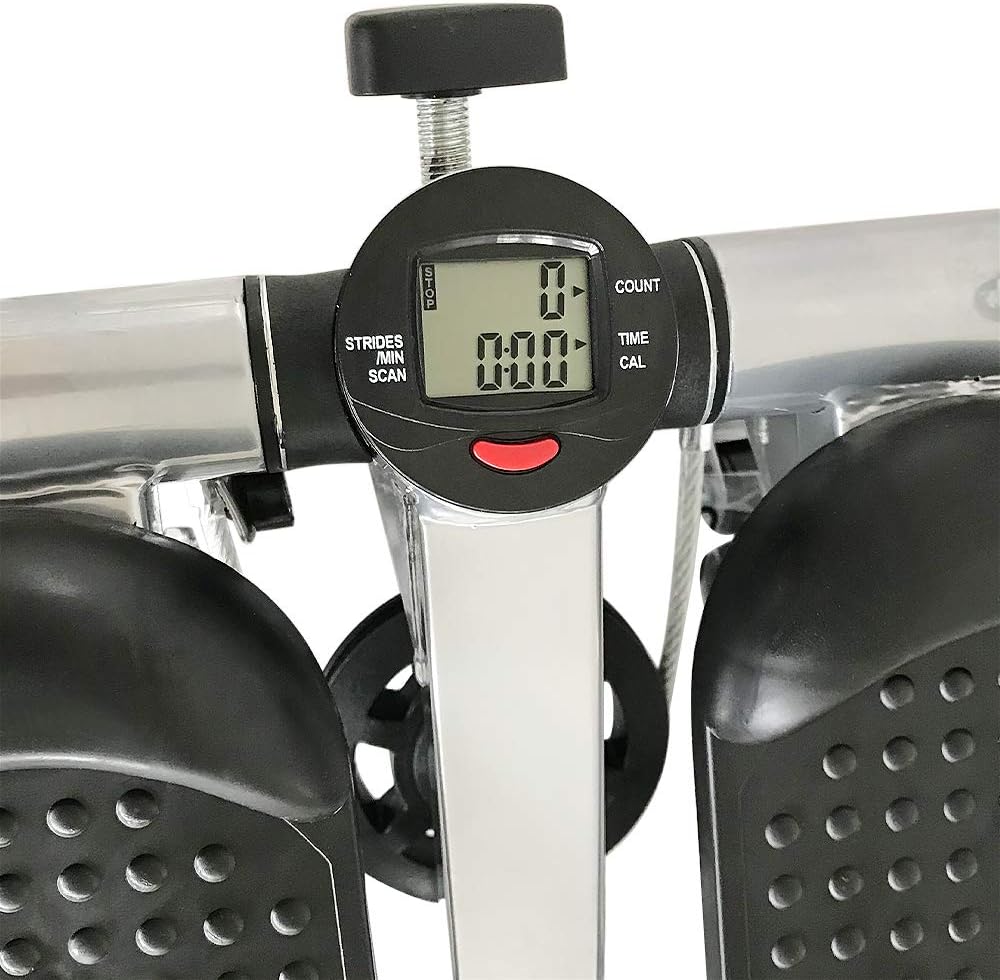 Stepper mit Lenker, Stepper, Fitness, Wohnung, LCD-Display, verstellbarer Widerstand, Training, Hüft