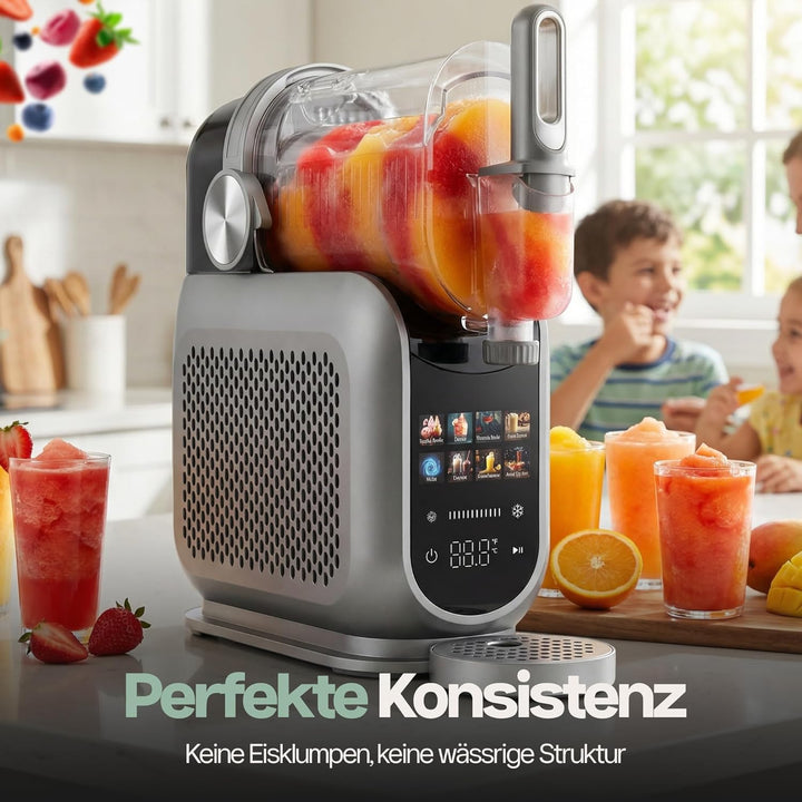 4Swiss Eismaschine Selbstkühlend Eis Maschine Speiseeisbereiter Speiseeismaschine mit Kompressor Ice