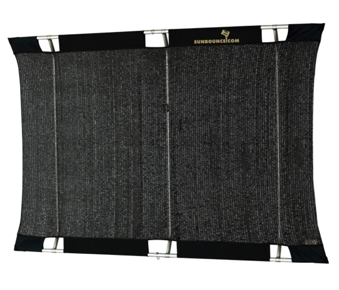 SUNBOUNCE Windkiller Mobil Pro Kit: Schwarz, Rahmen + Screen, 130 x 190 cm / 4´ x 6´, Reduziert Luft