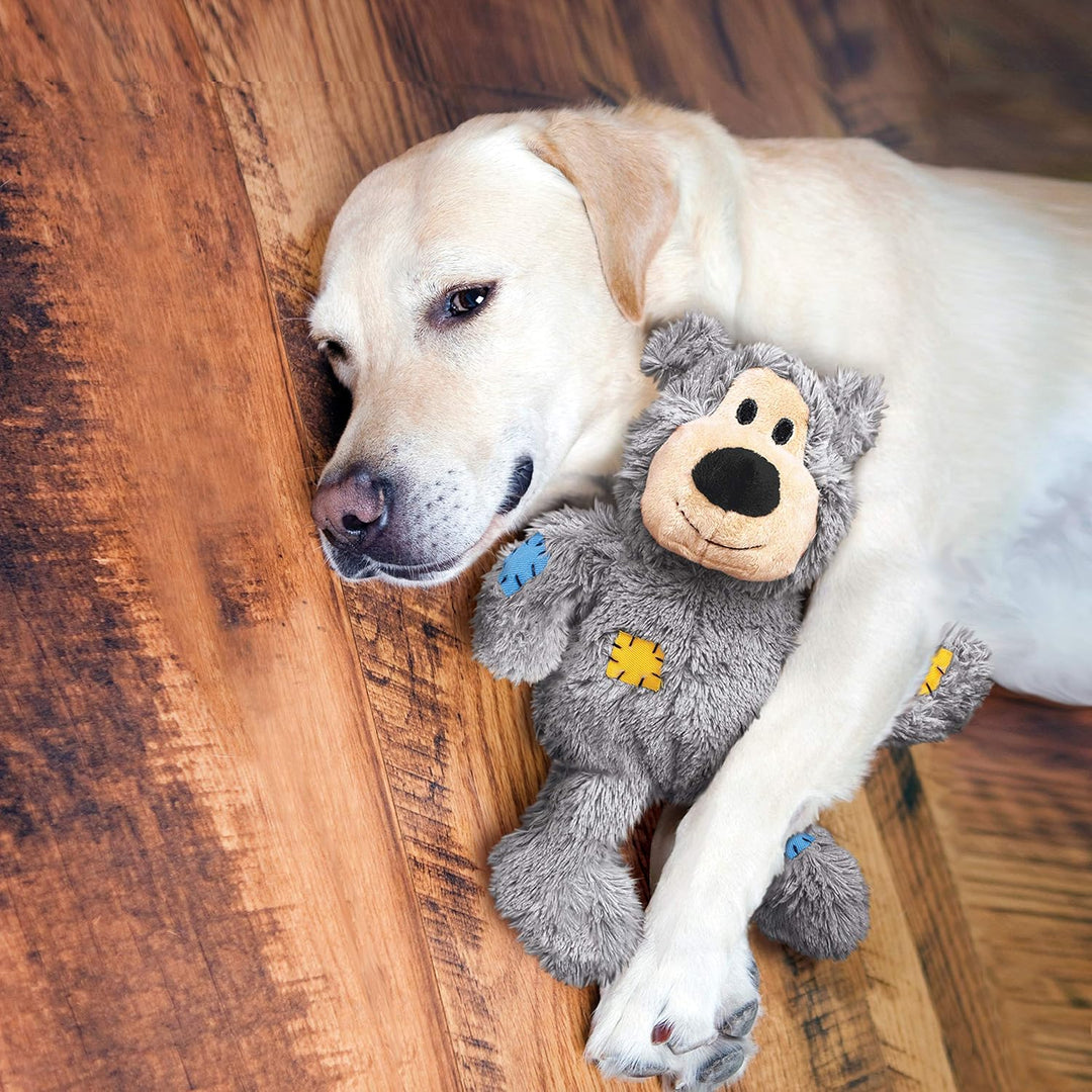 KONG Wild Knots Bear - Hundespielzeug aus Geknotetem Seil - Minimale Füllung - Für Kleine/Mittelgros