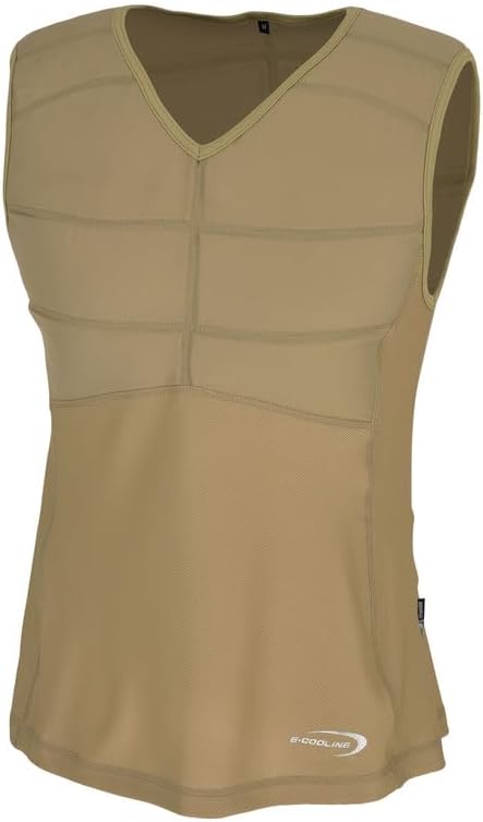 E.COOLINE Powercool SX3 Kühlshirt ärmellos | kühlendes Shirt für Erwachsene | Klimaanlage zum Anzieh