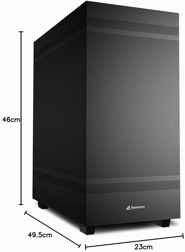 Sharkoon Rebel C50, ATX PC-Gehäuse, Schwarz