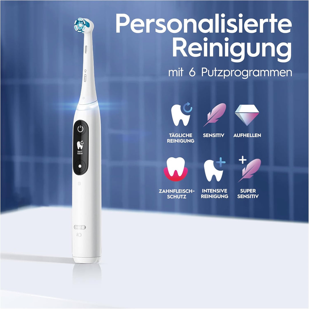 Oral-B iO Series 8 Plus Edition Elektrische Zahnbürste/Electric Toothbrush, PLUS 3 Aufsteckbürsten,