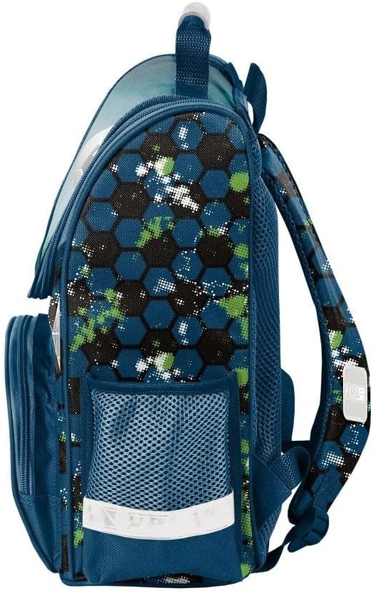 Familando Fussball Schulranzen 1. Klasse ergonomischer Tornister für Mädchen und Jungen Schultasche