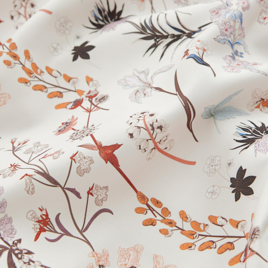 Freyamy Blumen Bettwäsche 135x200 2tlg, Aesthetic Botanisches Wende Bettwäsche-Set aus Gewaschener M