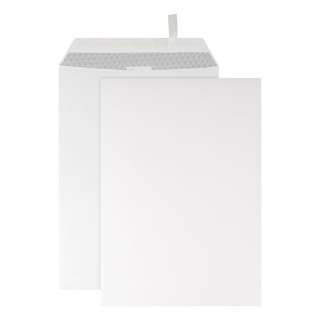 250 Briefumschläge - B4 Tasche ohne Fenster - 250x353 mm - weisse Papierumschläge - selbstklebend -
