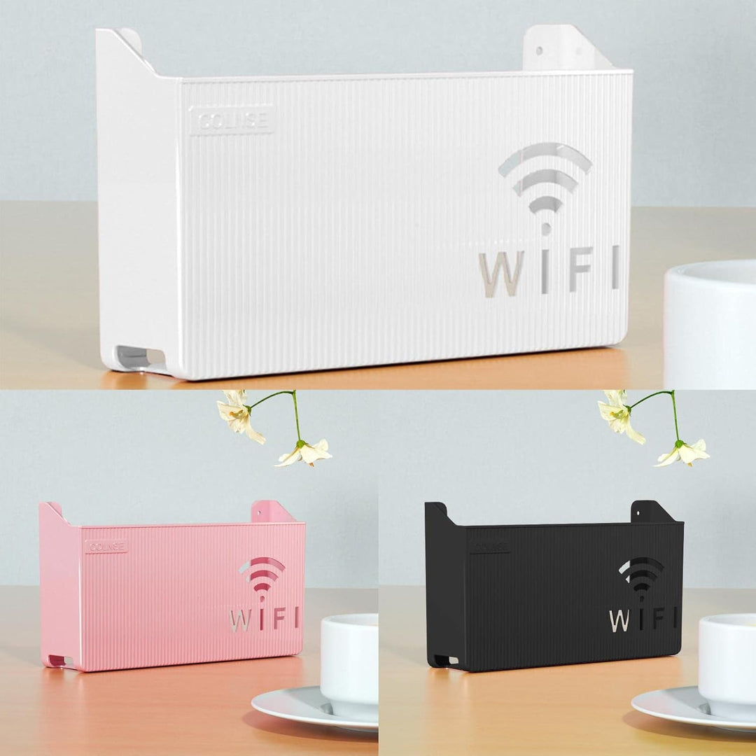 Router-Wandhalterung, Wifi-Router-Aufbewahrungsbox, Router-Wandhalterung, Multifunktions-Router-Aufb