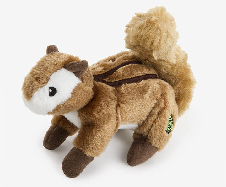 Moonmoon goDog Wildlife Streifenhörnchen, Plüsch, für Hunde und Welpen, weich und langlebig, robust