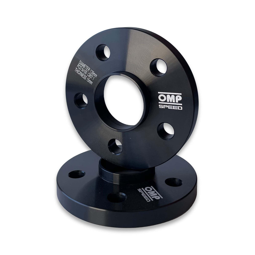 OMP SPEED SET ABSTANDHALTER OMP 15MM 5X100 57.1 M14X1.5 CONIC+14X1.5 BALL 5x100 57.1 15mm, 5x100 57.