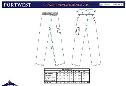 Portwest COMBAT DAMEN BUNDHOSE, Grösse: S, Farbe: Schwarz, C099BKRS S Schwarz, S Schwarz